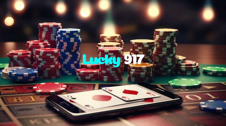 Lucky 917 casino presented on mobile device in Pakistan with slots and live games