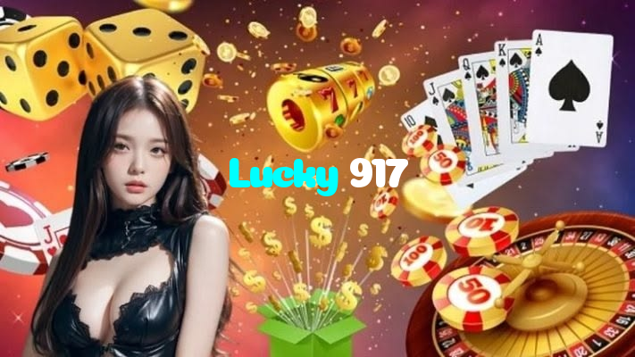 Lucky 917 casino presented on mobile device in Pakistan with slots and live games