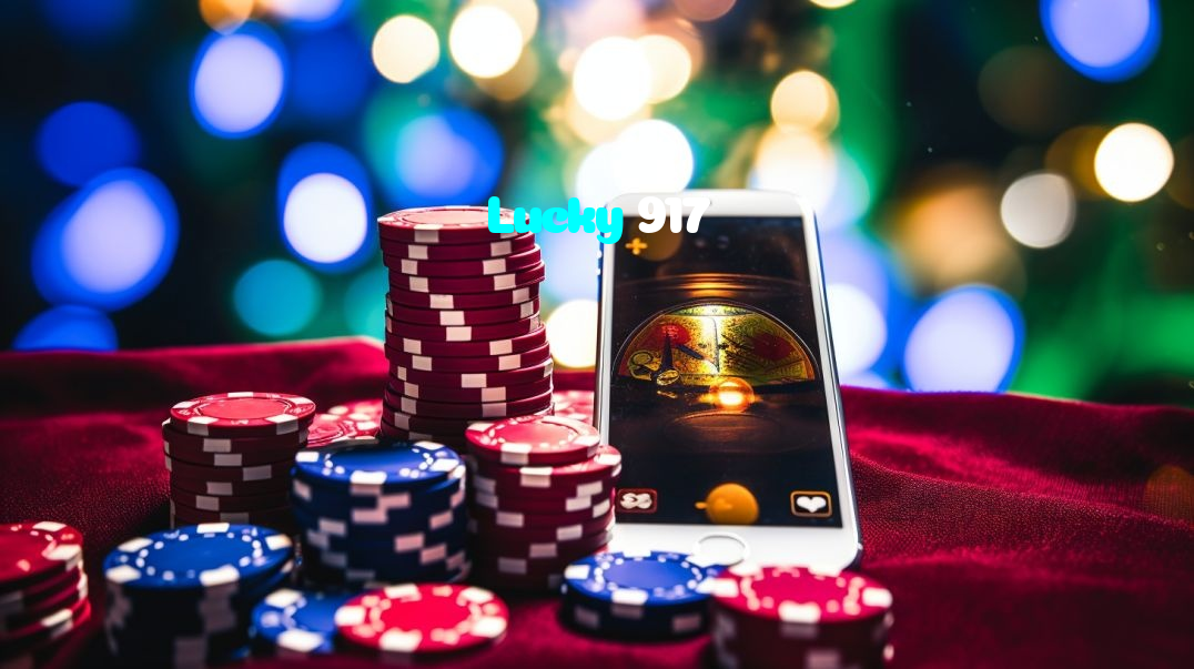 Lucky 917 casino presented on mobile device in Pakistan with slots and live games