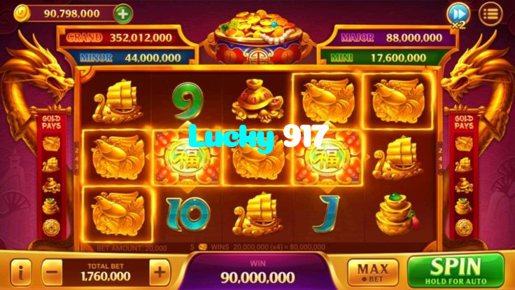 Lucky 917 casino presented on mobile device in Pakistan with slots and live games